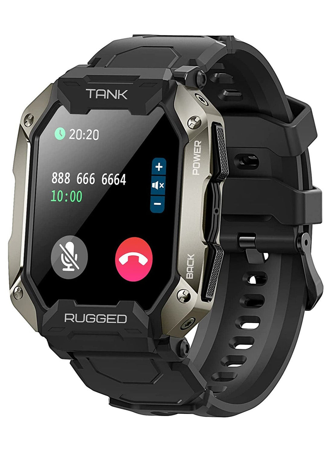 Smart watch, fitness tracker, health OLED Bluetooth, GPS, display, command, voice notifications water-resistant, monitor